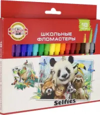 Набор фломастеров "Selfies", 18 цветов