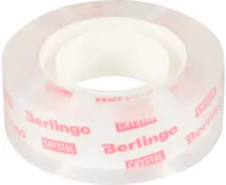 Клейкая лента "Berlingo", 19 мм, 33 м, кристально-прозрачная