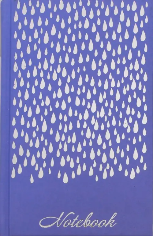 

Записная книжка Notebook. Серебряные капли, Фиолетовый