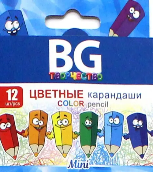 

Карандаши цветные "Mini", 12 цветов, Синий
