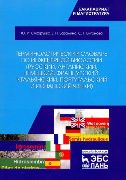 Терминологический словарь по инженерной биологии (русский, английский, немецкий, французский и др.)