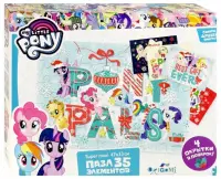 Пазл super maxi. My little pony. Зима. Магия дружбы, 35 элементов + 4 открытки