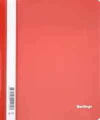 Папка-скоросшиватель "Berlingo", А5, 180 мкм, красная
