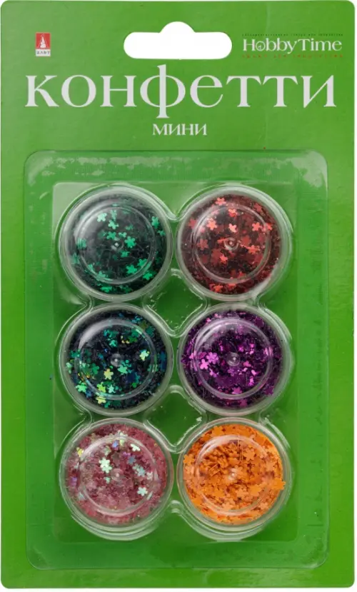 Конфетти мини для декора Цветочки 3 мм 6 цветов 108₽