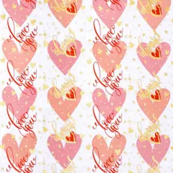 Бумага упаковочная "Любовь", 70x100 см