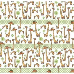 Бумага упаковочная "Жираф на поле", 70x100 см