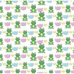 Бумага упаковочная "Зеленая лягушка", 70x100 см