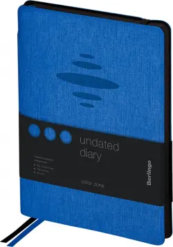 Ежедневник недатированный "Color Zone", А5, 136 листов, синий