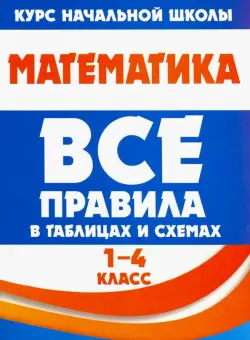 Математика. 1-4 класс. Все правила в таблицах и схемах