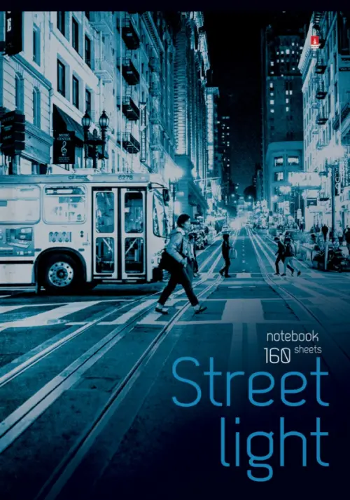

Блокнот-престиж. Street light, А4, 160 листов, Синий