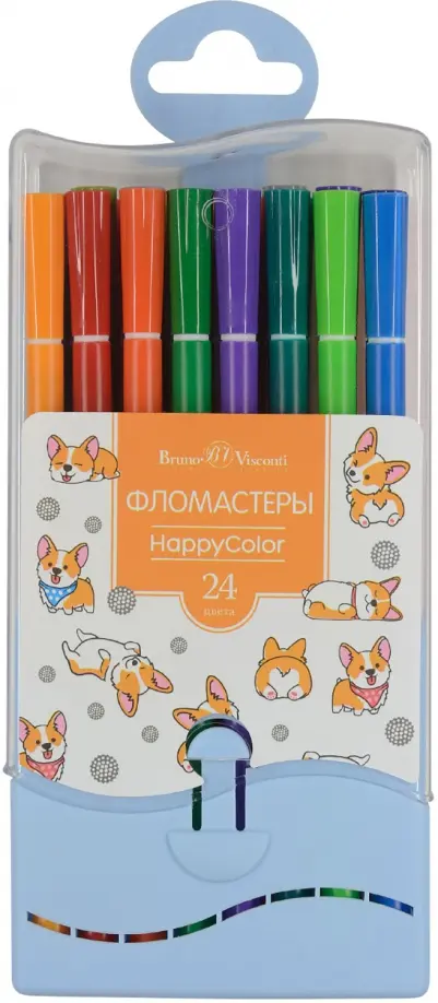 

Фломастеры "Happycolor", 24 цвета, Мульти