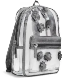 Рюкзак. Графитовые цветы