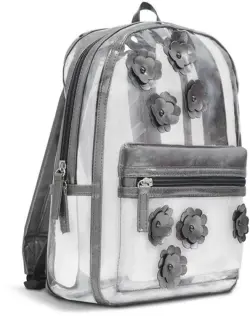 Рюкзак. Графитовые цветы