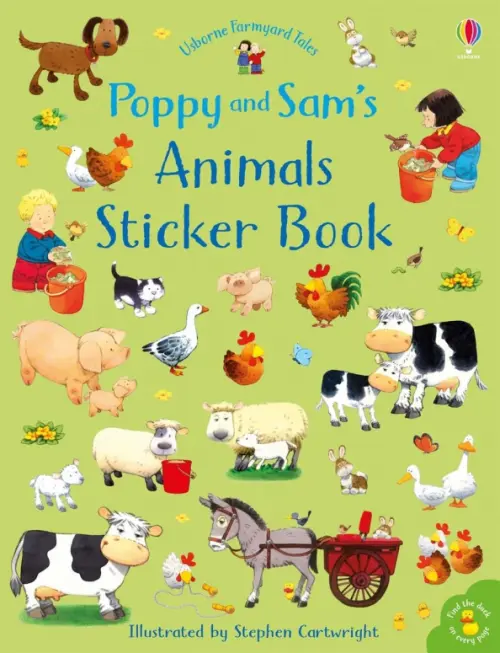

Poppy and Sam's. Animals Sticker Book, Зелёный