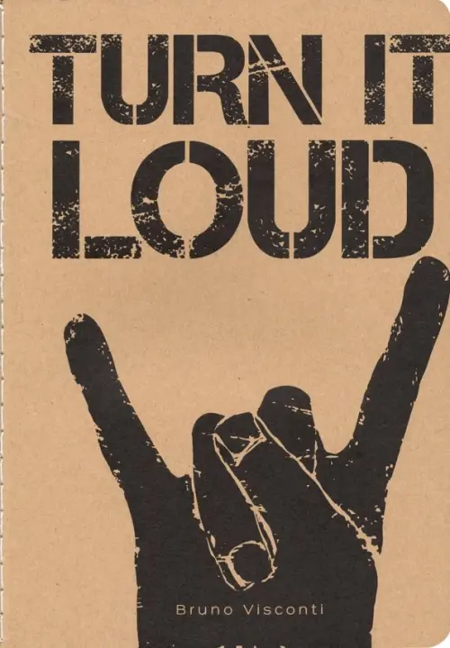 

Тетрадь "Turn it loud", А5, 40 листов, клетка, Оранжевый