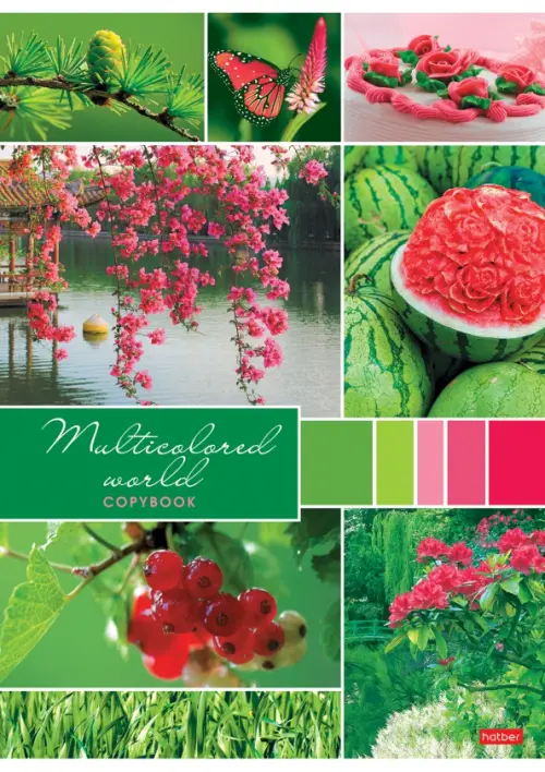 

Тетрадь "Разноцветный мир", А4, 96 листов, клетка, В ассортименте