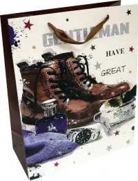 Пакет подарочный "Мужской стиль", 32х26х12 см