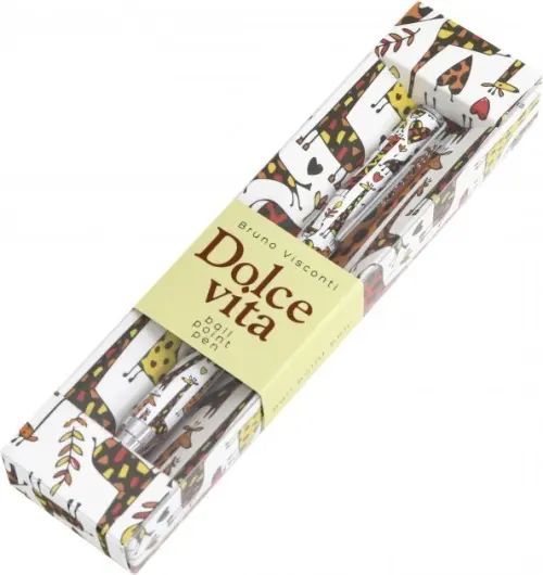 

Ручка шариковая "Dolce vita. Жирафы", 0,7 мм, синяя, Разноцветный