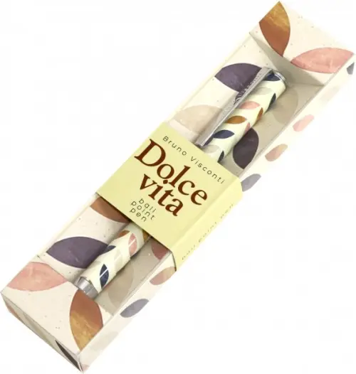 

Ручка шариковая "Dolce vita. Лепестки. Винтаж", 0,7 мм, синяя, Разноцветный