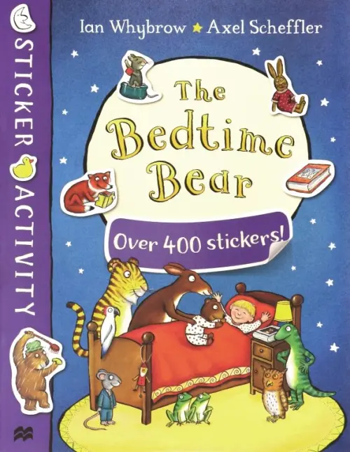 

The Bedtime Bear. Sticker book, Синий