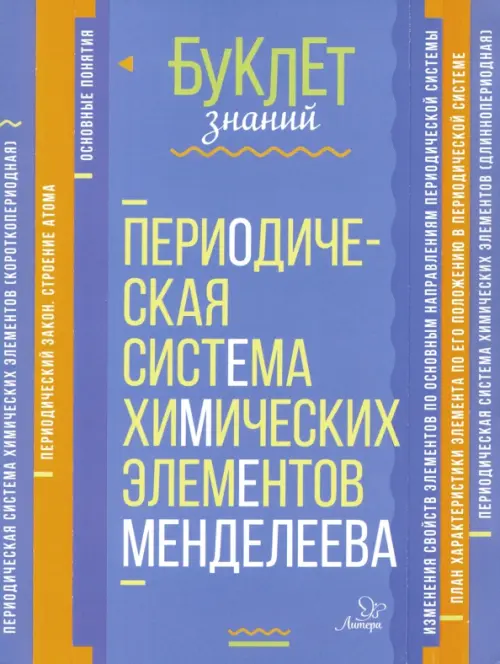 

Периодическая система химических элементов Менделеева, Синий
