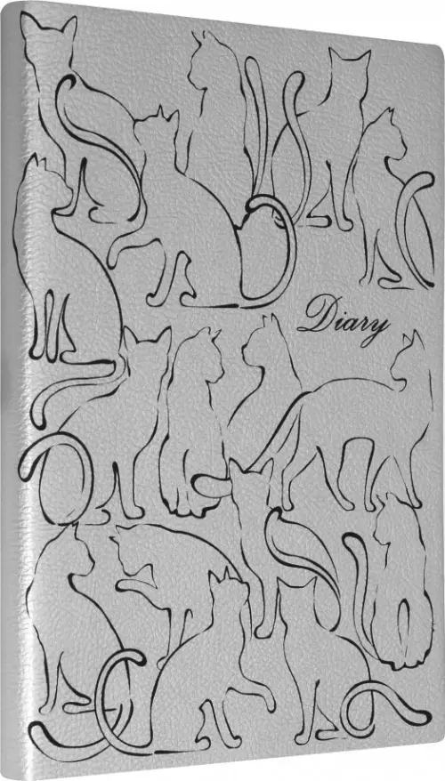 Ежедневник недатированный Наппа А5 120 листов серебряный 322₽