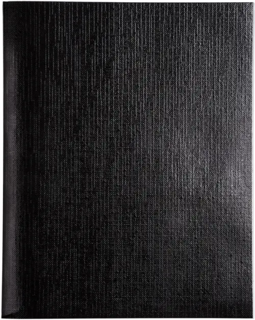 

Тетрадь "Metallic", А5, 48 листов, клетка, черная, Чёрный