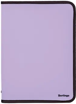 Папка на молнии "Instinct", А4, 500 мкм, лаванда