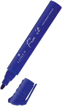 Маркер перманентный "Fix it", 4 мм, синий