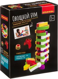 Развивающие игры из дерева. Игра-баланс. Овощной бум