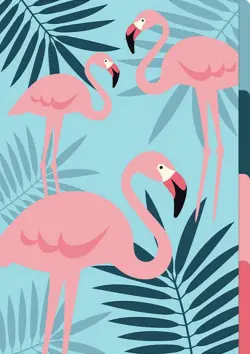 Папка-уголок для документов. Фламинго, А4