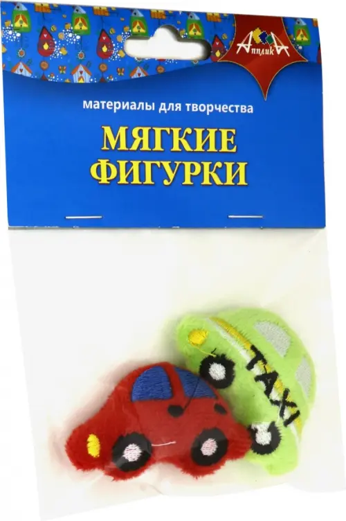 

Фигурки мягкие объёмные, "Машинки", 2 штуки, Красный;зеленый