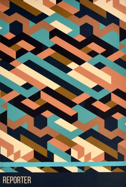 

Записная книжка. Стильная фактура, А5+, 100 листов, Черный;бежевый;голубой