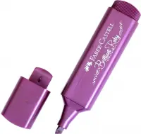 Текстовыделитель "Faber-Castell TL 46", металлик, 1-5 мм, рубиновый