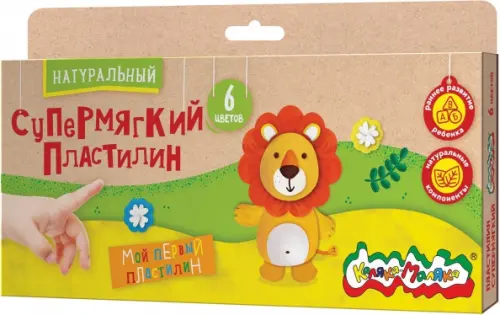 Пластилин супермягкий Каляка-Маляка 6 цветов 128₽