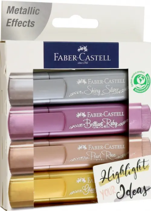 

Текстовыделители "Faber-Castell. TL 46", 1-5 мм, 4 цвета, Красный