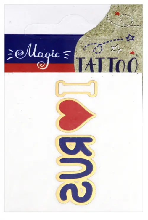 

Татуировки временные (переводные), дизайн 2, Белый;красный;синий