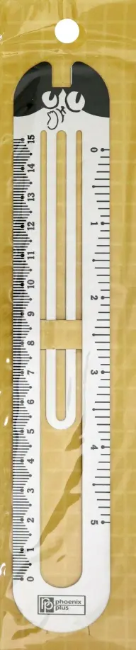 Линейка-закладка, Белый кот, 15 см
