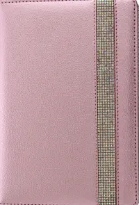 Ежедневник полудатированный. Наппа, A5, 192 листа, розовый