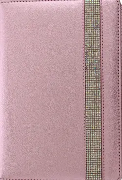 Ежедневник полудатированный. Наппа, A5, 192 листа, розовый