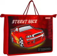 Папка пластиковая с ручками "Street Race", А4
