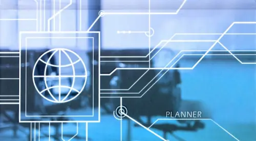 

Планинг карманный недатированный "Схема", 64 листа, Голубой