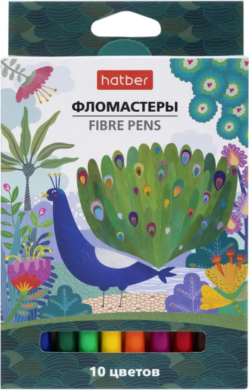 

Фломастеры "Colora", 10 цветов, Голубой
