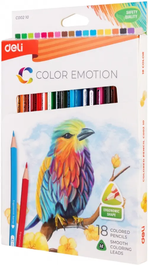 Карандаши цветные Deli Color Emotion липа 18 цветов 303₽