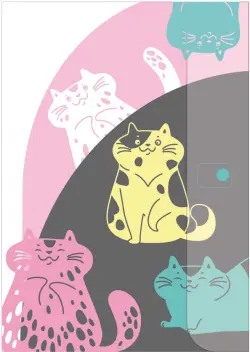 Папка для документов. Коты, А4