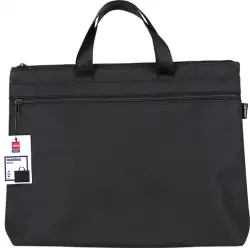 Папка-портфель Deli "Extend", цвет: черный, A4, 2 отделения, арт. EB55022