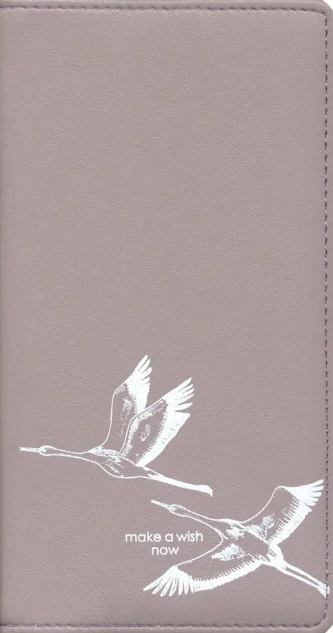 

Записная книжка "Wish", 9x16 см, 96 листов, клетка, лиловый, Серый