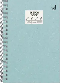 Скетчбук "Sketchbook. Мятная текстура", А5, 60 листов
