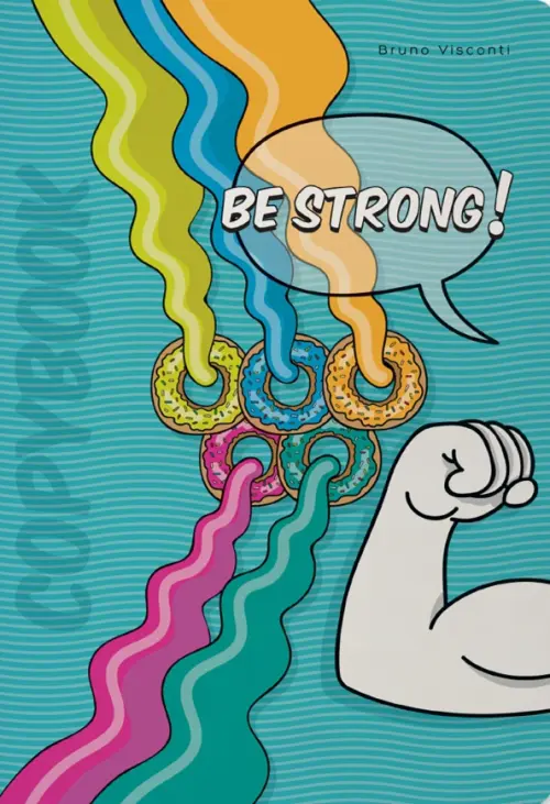 

Тетрадь "Be strong", А5, 40 листов, клетка, Синий