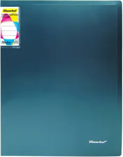 Папка Silwerhof "Perlen", цвет: зеленый металлик, A4, 0,6 мм, 10 прозрачных вкладышей, арт. 292911-11